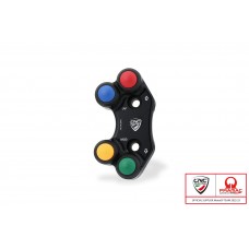 CNC Racing PRAMAC RACING LIMITED EDITION Left Hand Side Billet 4 Button RACE Switch for use with OE & Brembo RCS Brake Clutch Master Cylinders for Ducati Pangiale V2 CNC Racing PRAMAC RACING LIMITED EDITION Left Hand Side Billet 4 Button RACE Switch for use with OE & Brembo RCS Brake Clutch Master Cylinders for Ducati Pangiale V2
